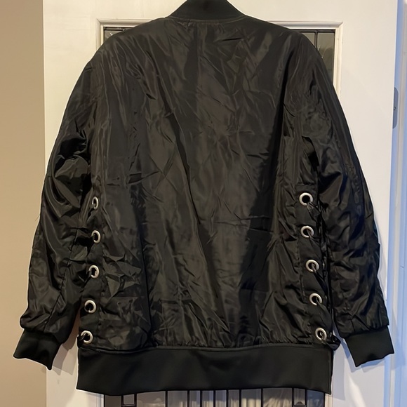 Fashionova Laced Up Bomber Jacket Size XL - Picture 5 of 7